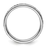 Sterling Silver Stackable Expressions Polished Enameled Peace Ring